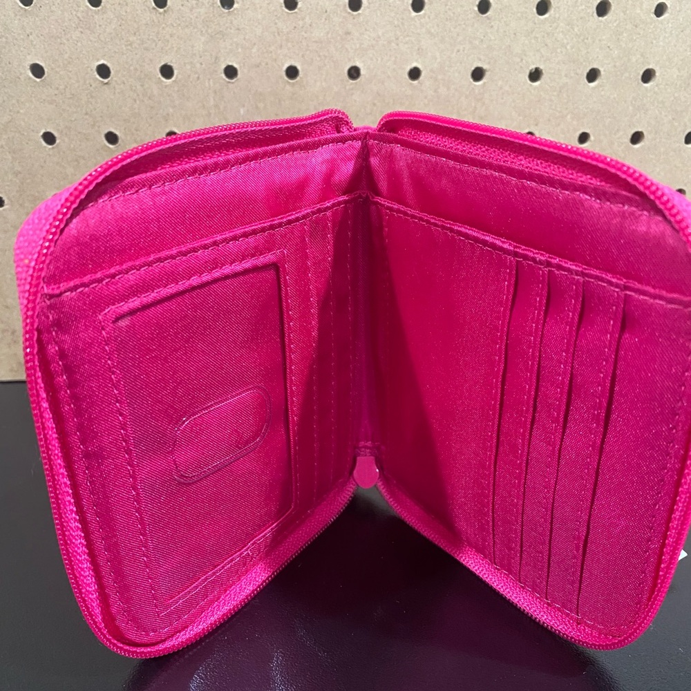 Vera Bradley Petite Zip Wallet Fuchsia 18228-478 - Picture 5 of 10